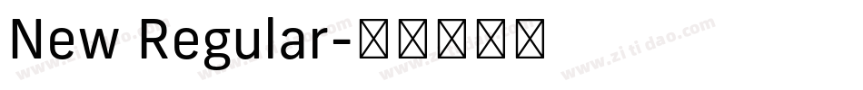 New Regular字体转换